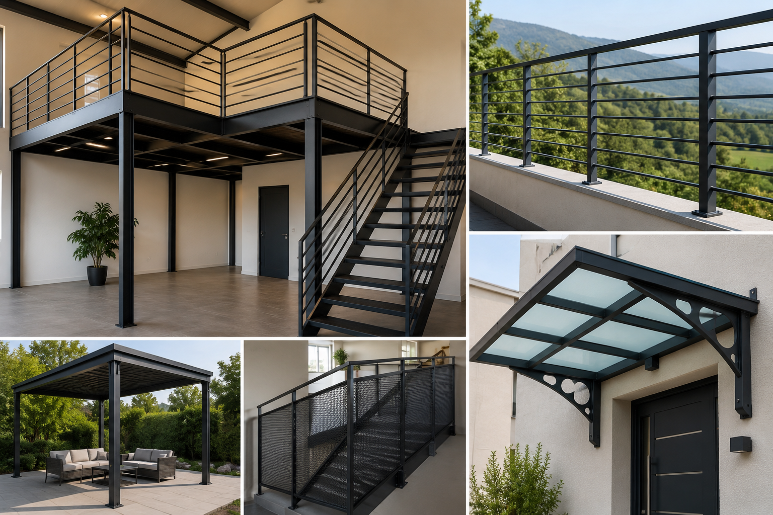 Carpenteria edile Bergamo con scale soppalchi pensiline e strutture in ferro