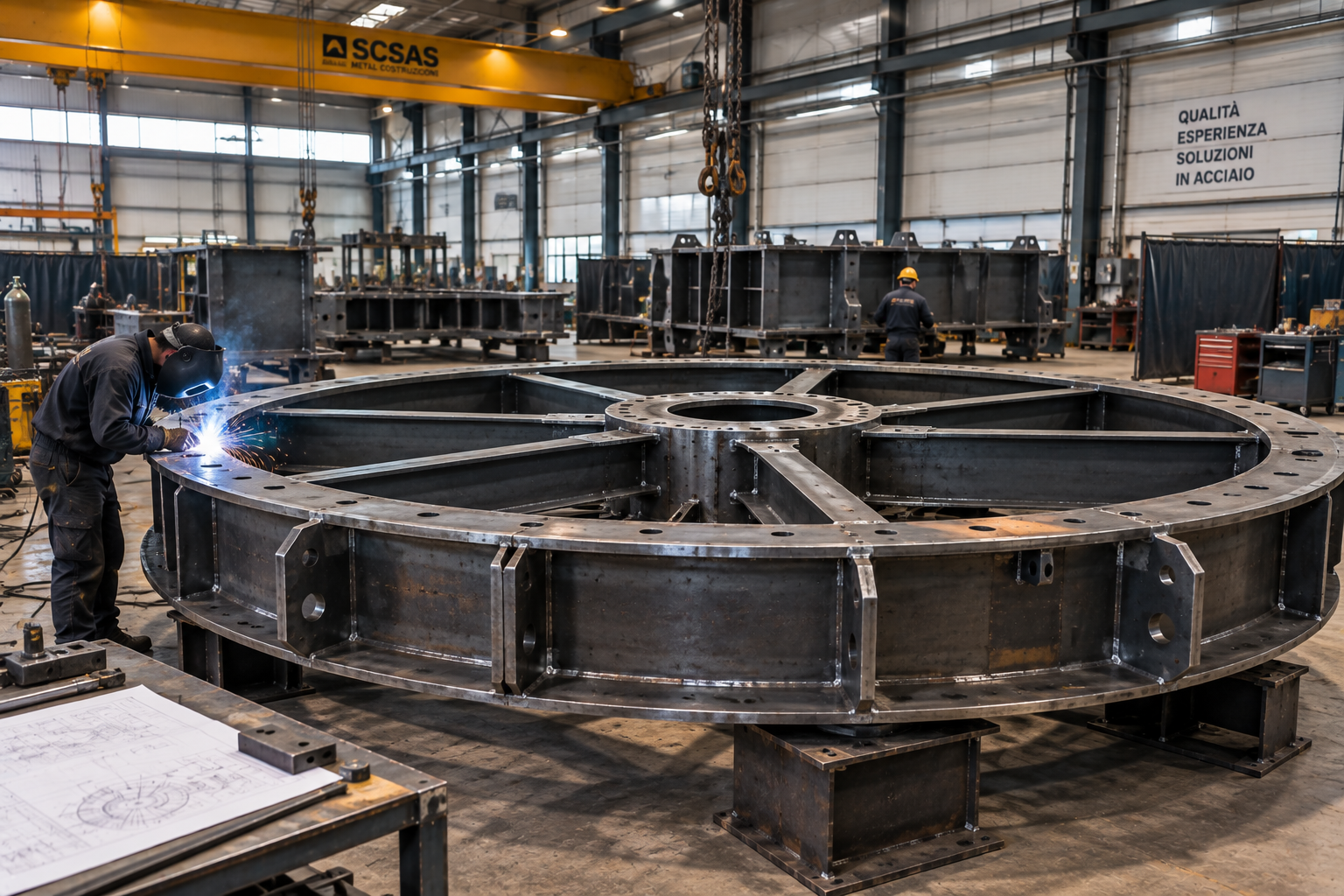 Struttura industriale in carpenteria medio pesante