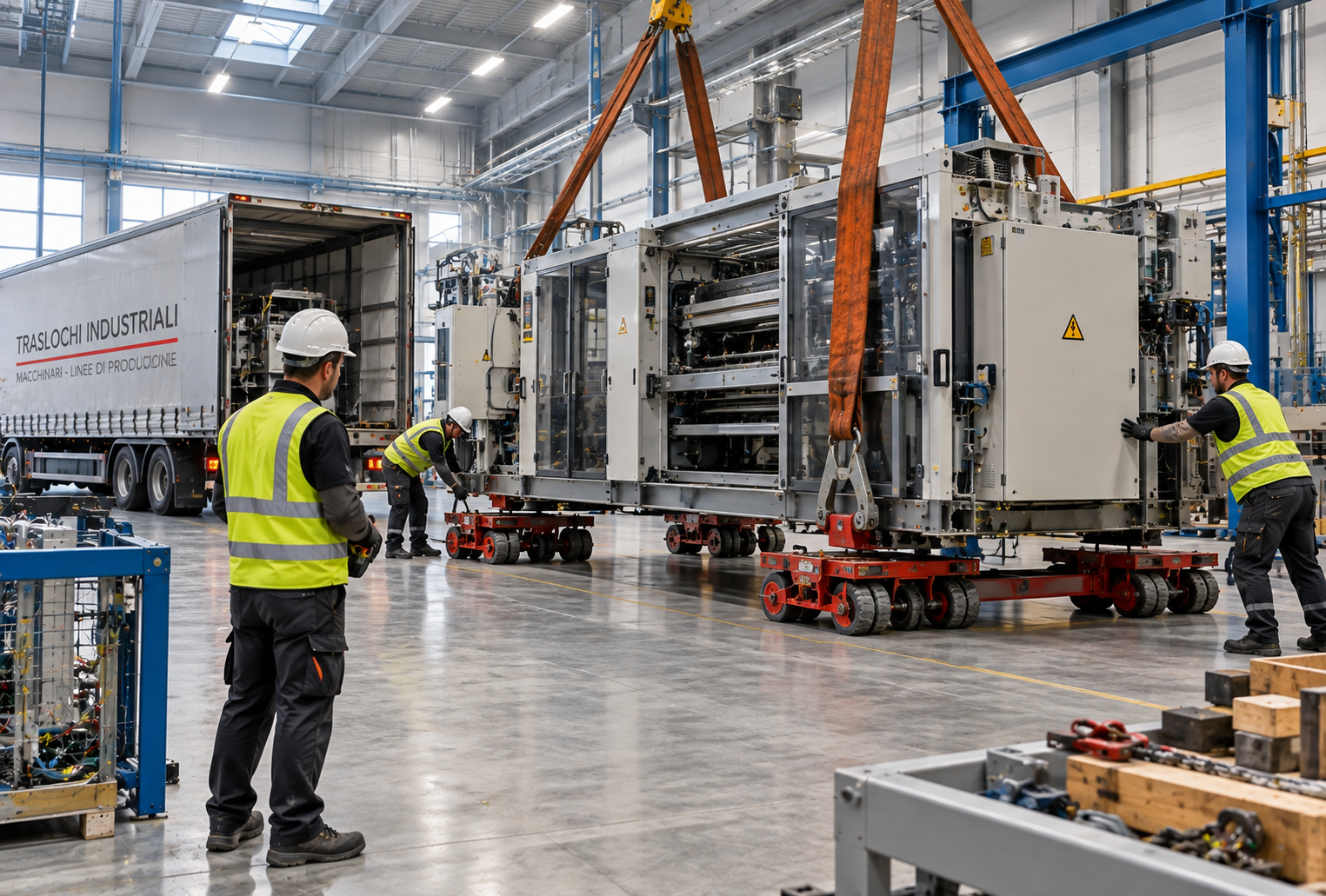 Smontaggio e manutenzione di macchinario industriale