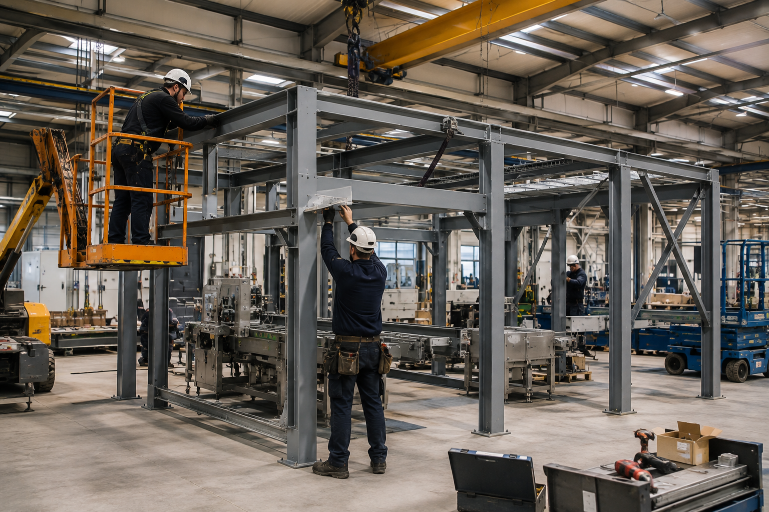 Montaggio e smontaggio strutture metalliche e linee di produzione industriali