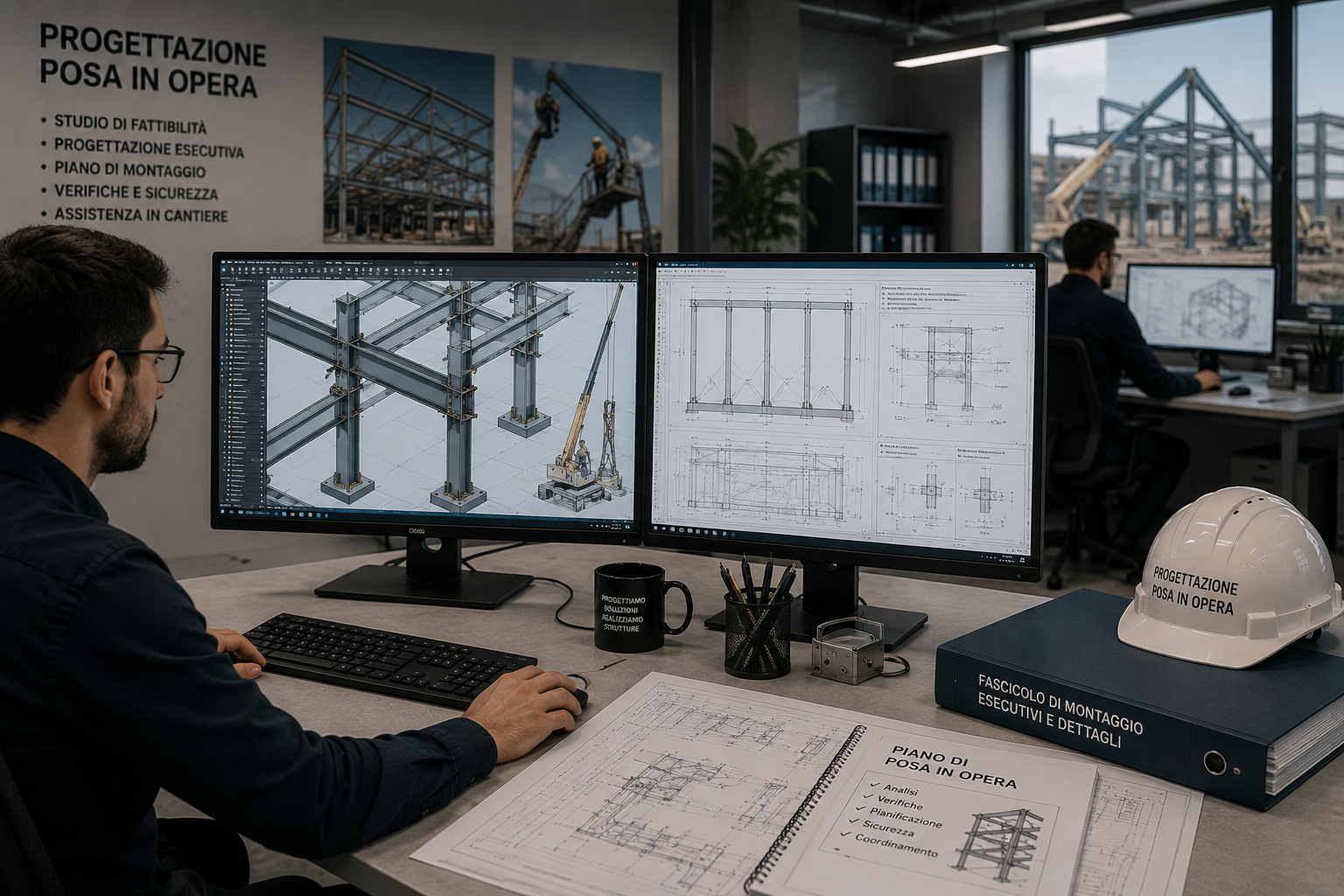 Progettazione tecnica per posa in opera di strutture metalliche