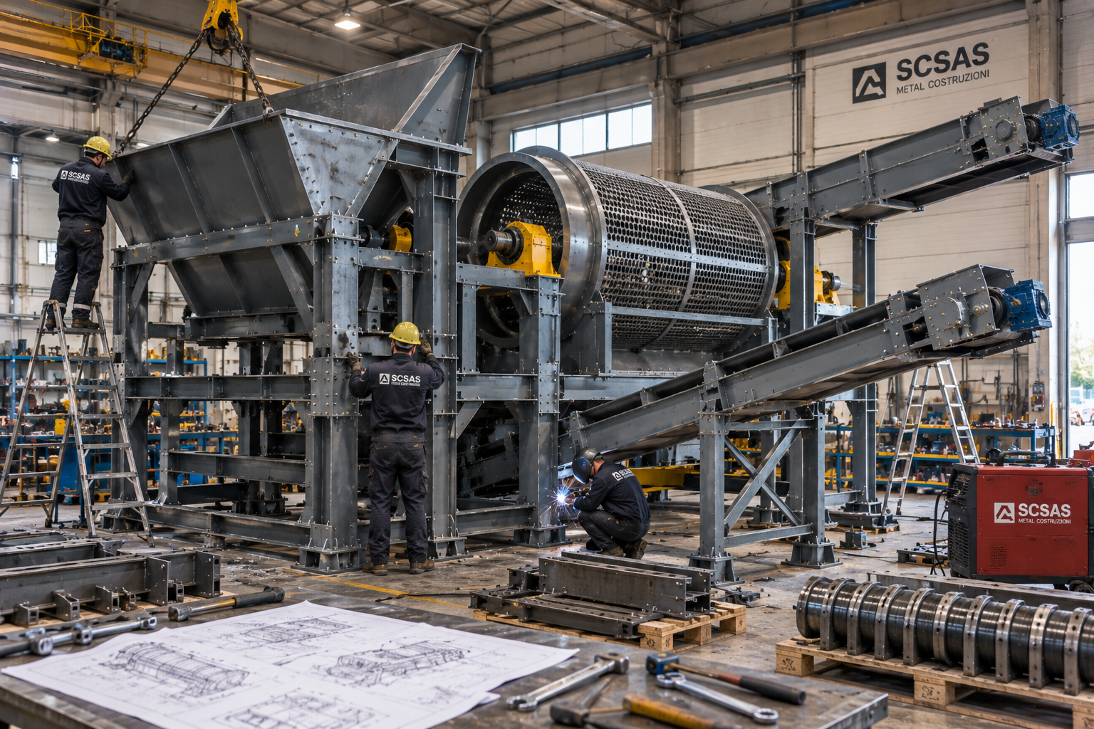Costruzione di separatore industriale per cemento e ferro